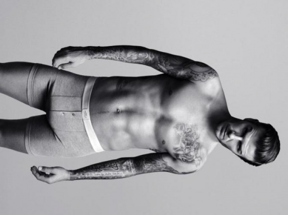 David Beckham - sesja w bieliźnie