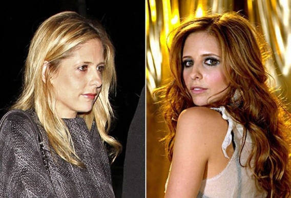 Sarah Michelle Gellar bez makijażu