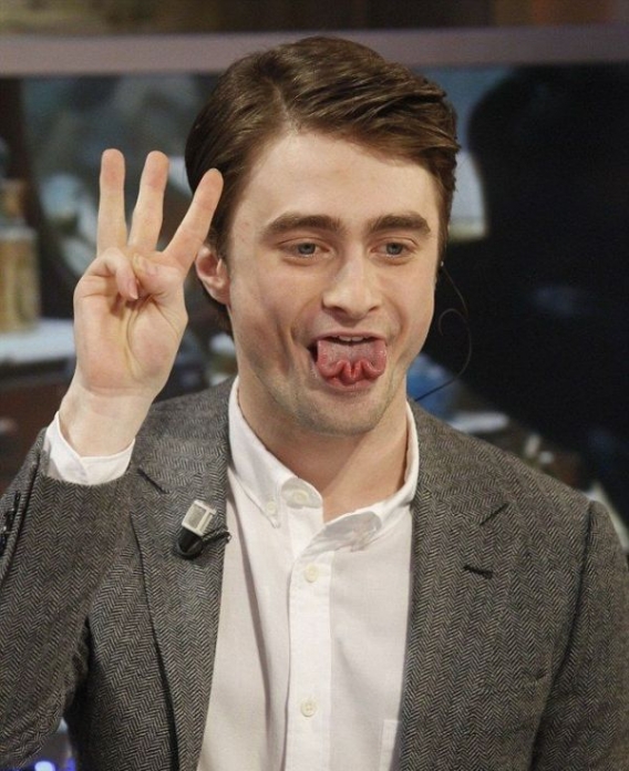 Daniel Radcliffe - magiczny język