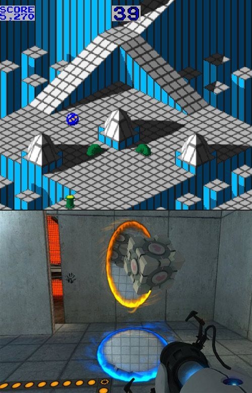 Marble Madness vs Portal